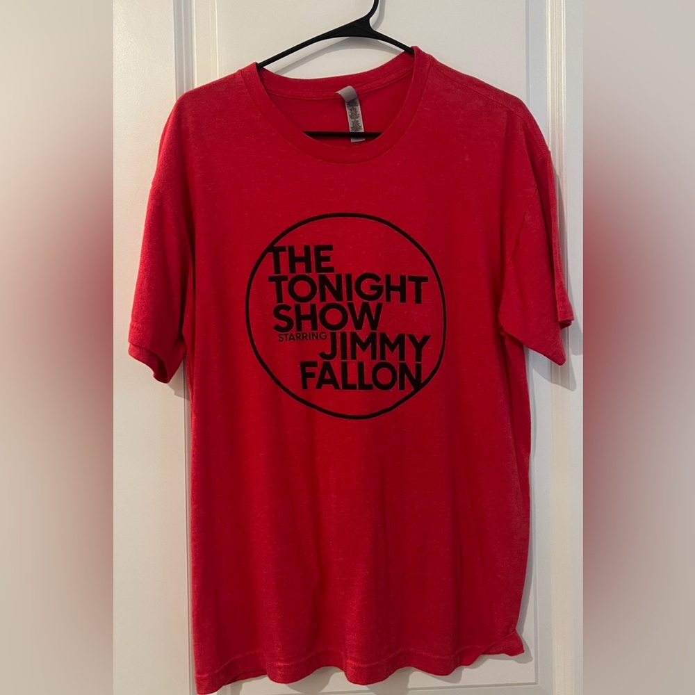 The Tonight Show starring Jimmy Fallon Next Level Apparel Red Graphic Tee